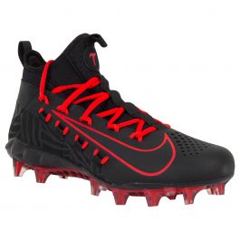 black and red nike cleats