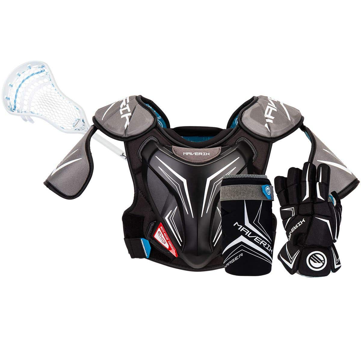 Maverik Charger Deluxe Youth Lacrosse Protective Bundle w/ Charger