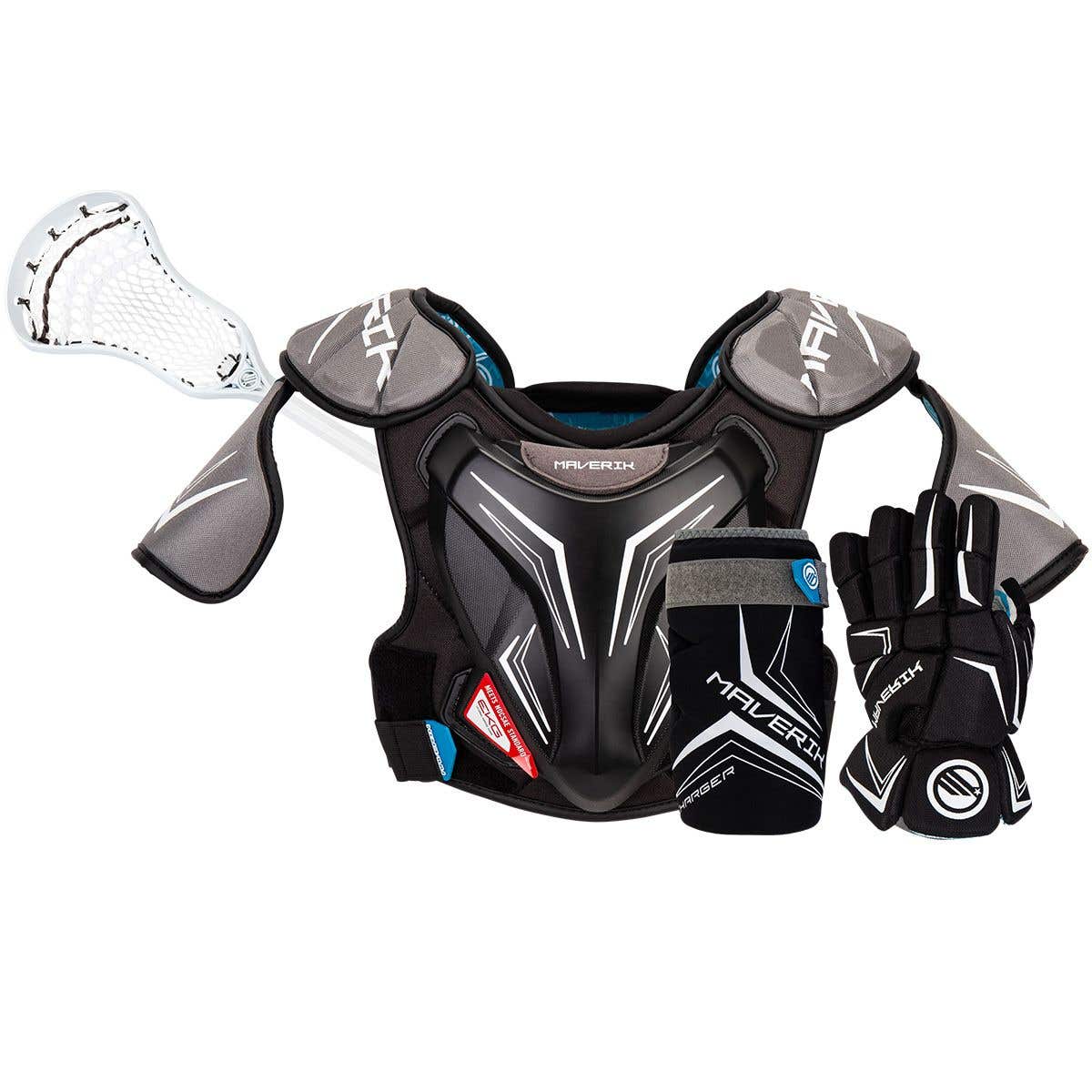 Maverik Charger Deluxe Youth Lacrosse Protective Bundle w/ Charger