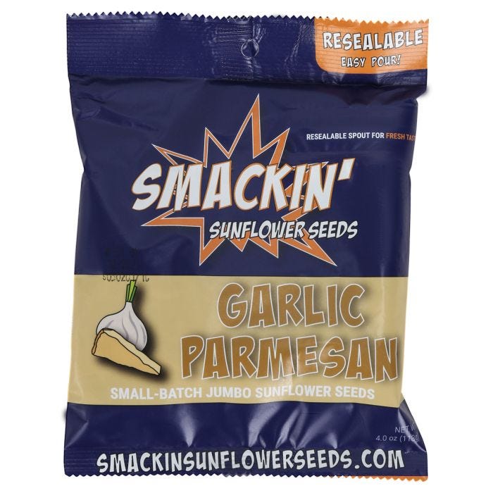 Smackin' Sunflower Seeds Garlic Parmesan