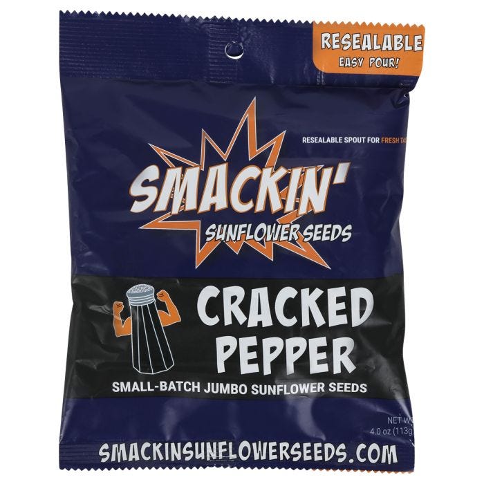 Smackin' Sunflower Seeds Cracked Pepper