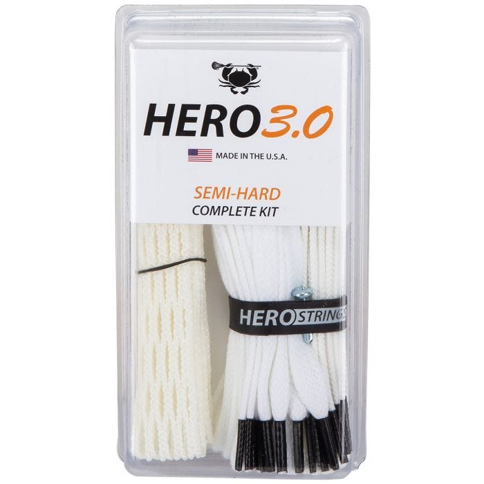 ECD Lacrosse Hero 3.0 Complete Kit Lacrosse Mesh and HeroStrings