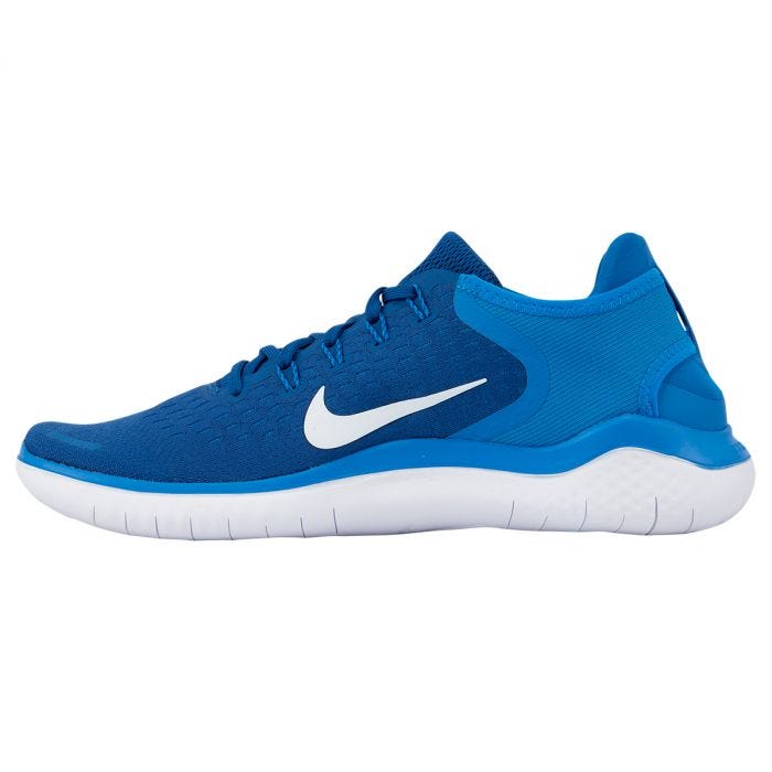 nike free rn blue running shoes