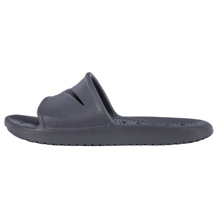 grey slide sandals