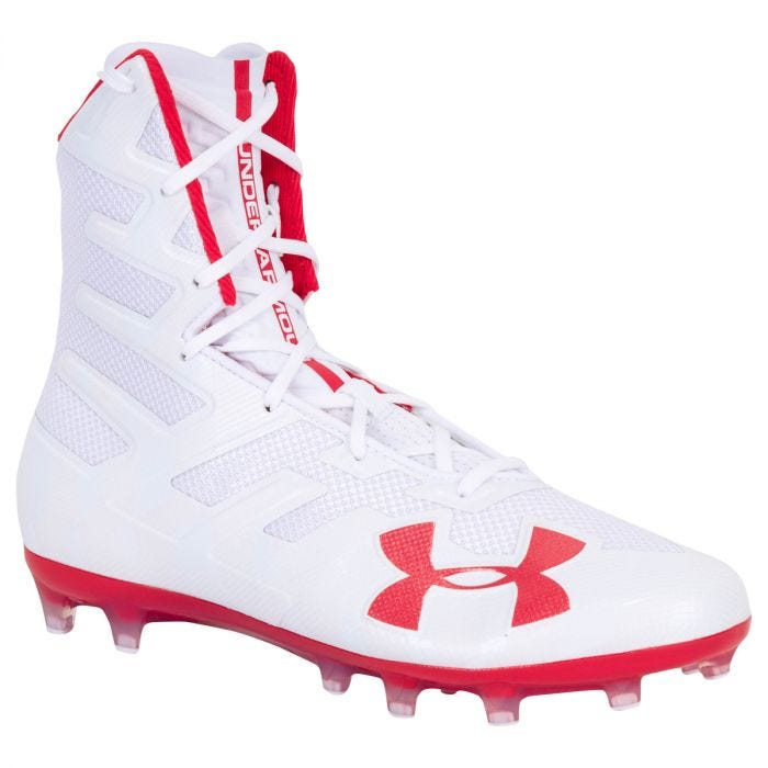 under armour football cleats red