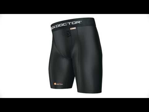 Shock Doctor 220 Core Compression Youth Shorts w/Cup Pocket