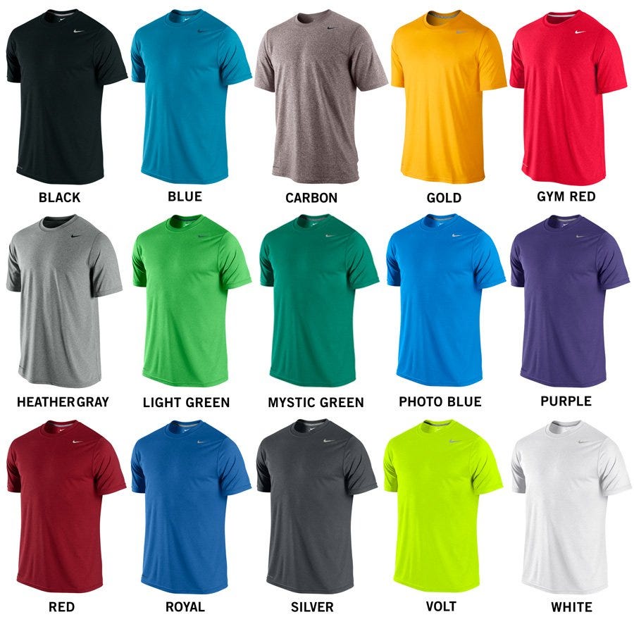 purple and green nike shirt