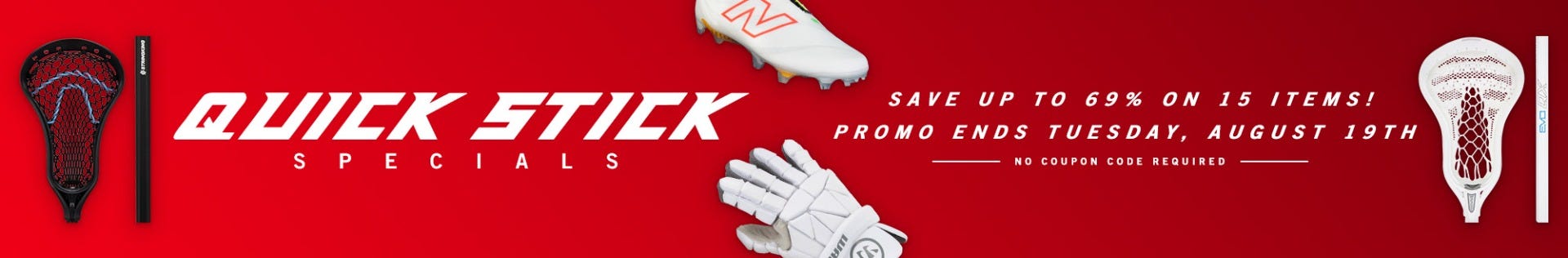 Quick Stick Specials: Save up to 69% on 15 items! Promo ends Tuesday, August 19th. No coupon code required.