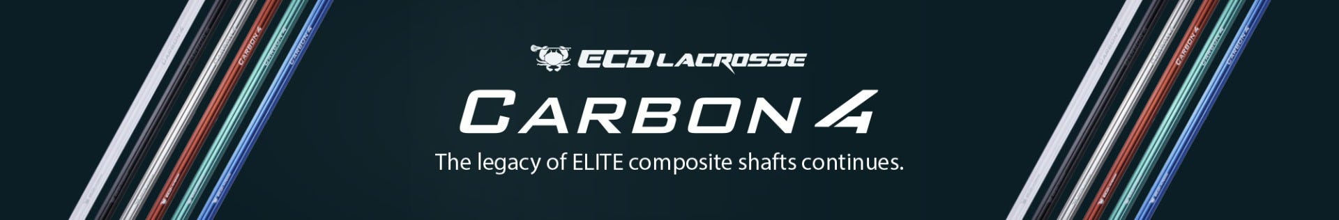 ECD Lacrosse Carbon 4 Shafts. The legacy of ELITE composite shafts continues.