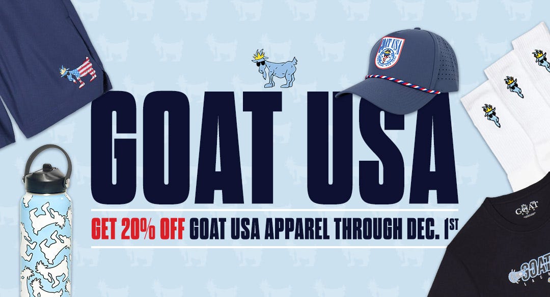 Goat USA Apparel. Get 20% off Goat USA apparel through December 1st.