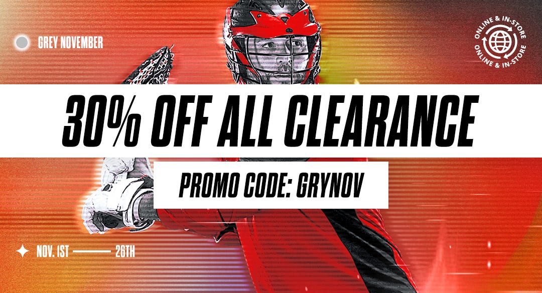Grey November Sale. 30% off all clearance. Promo Code: GRYNOV. November 1st through 26th.