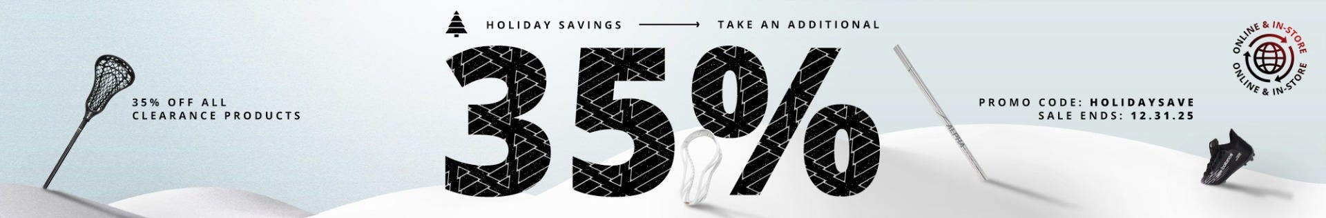 Holiday Savings: Take an additional 35% off all clearance products with promo code HOLIDAYSAVE. Sale ends 12/31/25.