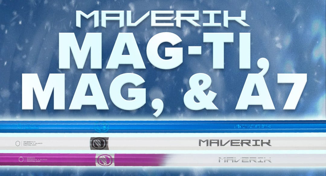 Maverik Mag-Ti, Mag, and A7 lacrosse shafts