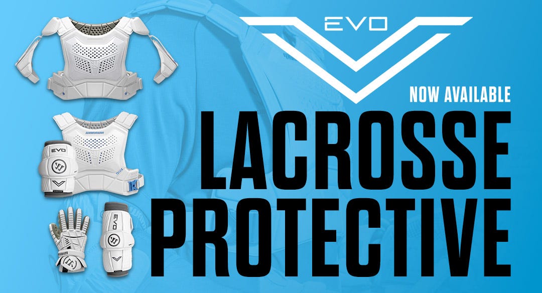 Warrior Evo V lacrosse protective