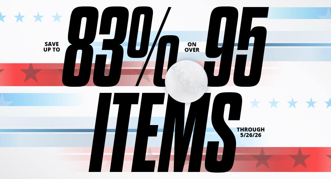 Memorial Day Sale. Save up to 83% on over 95 items through 5/26/26.