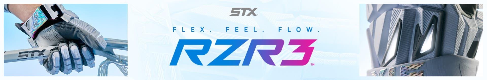 STX RZR 3 Lacrosse Gloves. Flex. Feel. Flow.