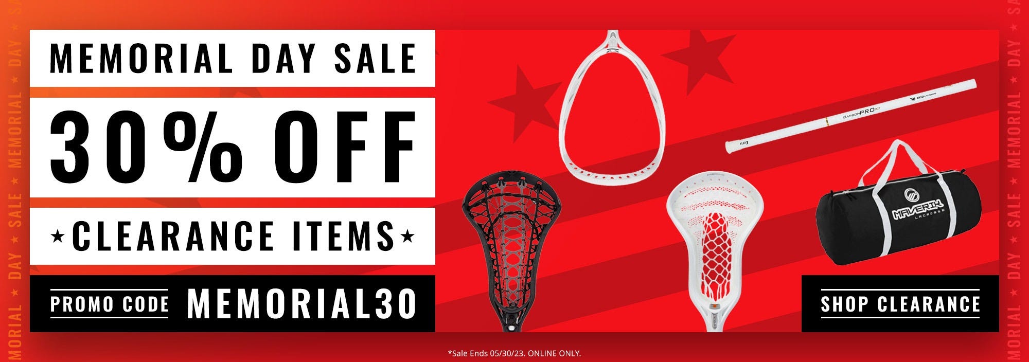 Memorial Day Sale - 30% off clearance